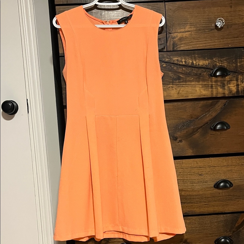 Sleeveless Coral Dress